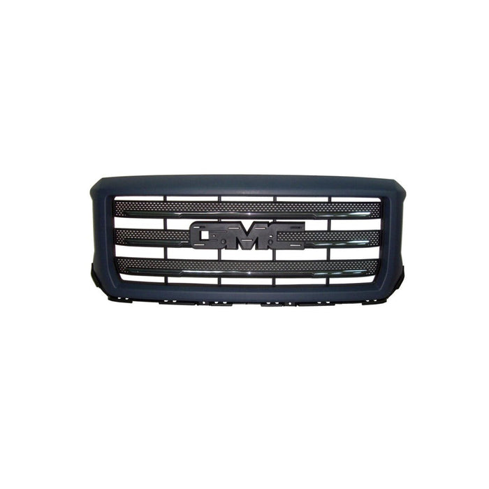 2014-2015 GMC Sierra 1500 SLE/SLT CAPA Certified Grille W/All Terrain Pkg Chrome CAPA Certified Grille/ Bezel Assembly - GM1200713C-Partify-Painted-Replacement-Body-Parts