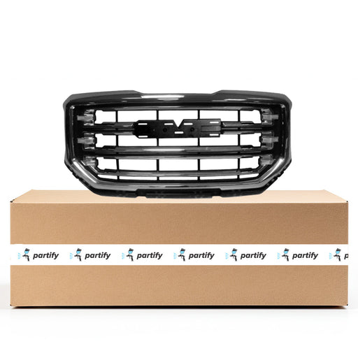 2016-2019 GMC Sierra 1500/1500 Limited SLE/SLE/SLT CAPA Certified Grille W/O All Terrain Pkg Chrome Assembly - GM1200743C-Partify-Painted-Replacement-Body-Parts