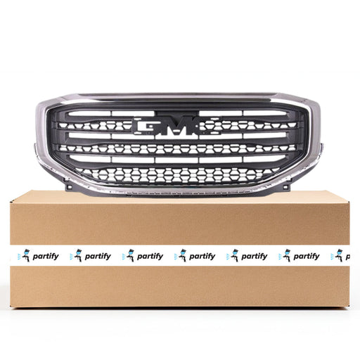 2017-2019 GMC Acadia SL/SLE CAPA Certified Grille W/Chrome Surround Assembly - GM1200751C-Partify-Painted-Replacement-Body-Parts