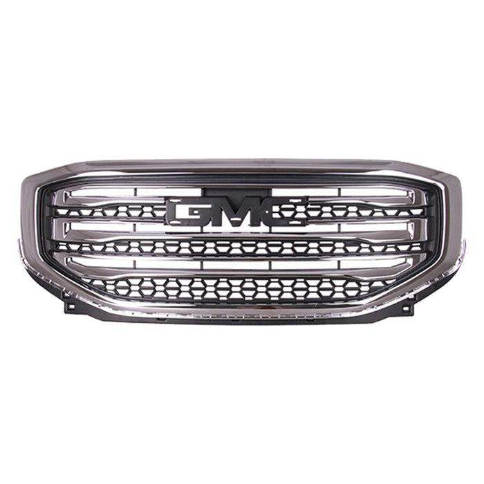 2017-2019 GMC Acadia SLE/SLT Grille W/Chrome Surround W/O All Terrain Pkg Assembly - GM1200752-Partify-Painted-Replacement-Body-Parts