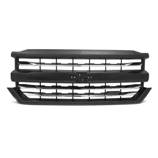 2016-2019 Chevrolet Silverado 1500/1500 LD LT/LT/LTZ/GMC Sierra 1500 Grille W/Z71 Pkg Chrome Trim Assembly - GM1200763-Partify-Painted-Replacement-Body-Parts