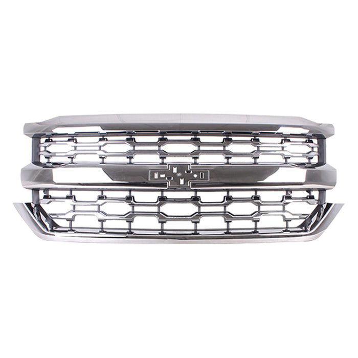 2015-2018 Chevrolet Silverado 1500 LTZ Grille W/O Z71 Pkg Assembly - GM1200765-Partify-Painted-Replacement-Body-Parts