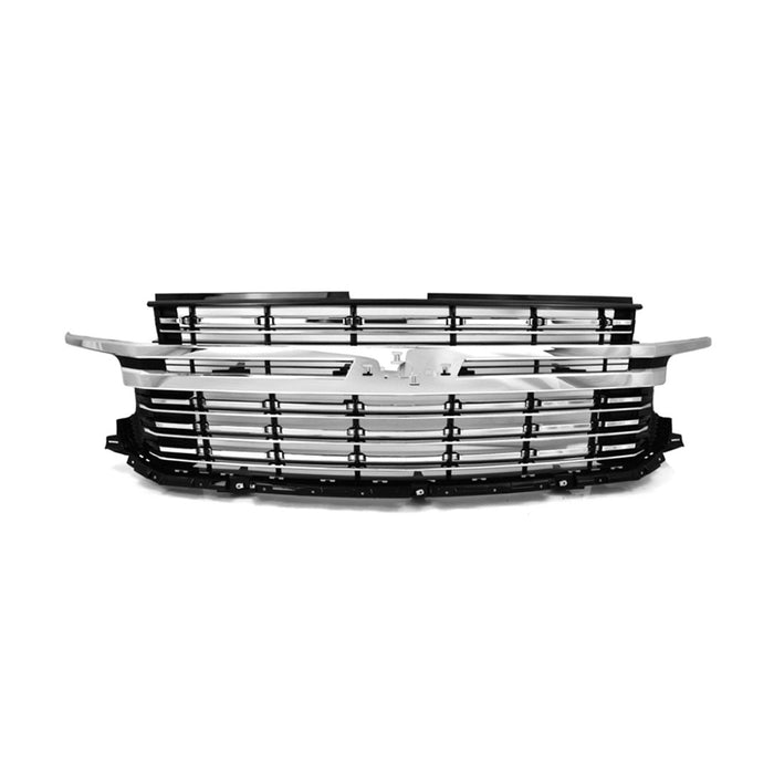2021-2024 Chevrolet Suburban/Tahoe LT Grille Chrome Assembly - GM1200769-Partify-Painted-Replacement-Body-Parts