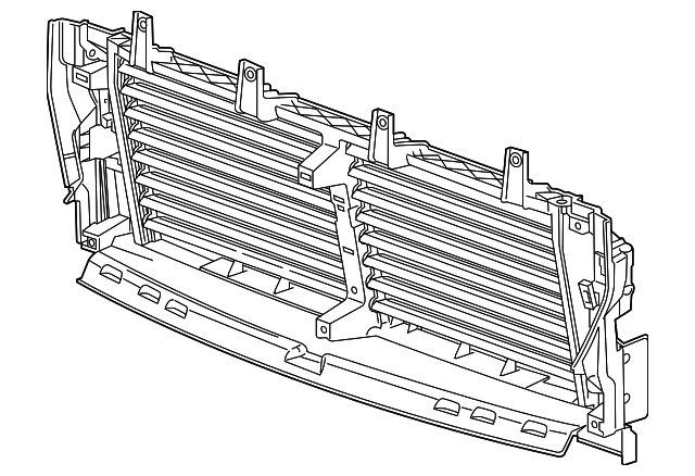 Chevrolet Silverado 1500 High Country/LT/LT Trail Boss/LTZ/RST/Shutter Assy Grille Air Intake High Country 6 Cyl 3.0L With Turbo - GM1206166