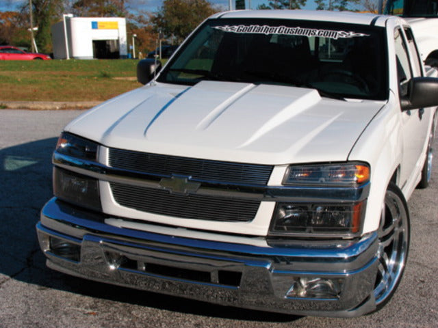 2004-2005 Chevrolet Colorado CAPA Certified Hood Cowl Induction Standard Design - GM1230327C-Partify-Painted-Replacement-Body-Parts