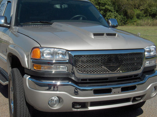 1999-2006 GMC Sierra 1500/2500/Yukon/Yukon XL 1500 Denali CAPA Certified Hood Cowl CAPA Certified Hood Ram Air Style - GM1230361C-Partify-Painted-Replacement-Body-Parts