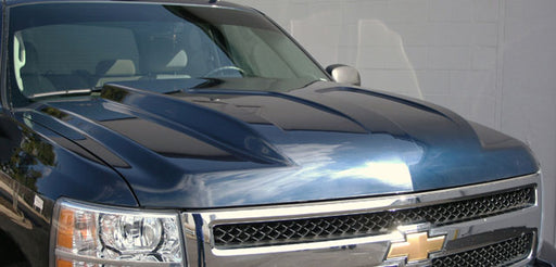 2007-2008 Chevrolet Silverado 1500 CAPA Certified Hood Steel Regular Style Cowl Induction CAPA Certified Hood - GM1230373C-Partify-Painted-Replacement-Body-Parts