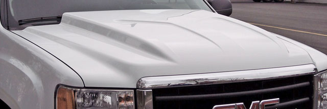 2007-2008 GMC Sierra 1500 CAPA Certified Hood Steel Regular Style Cowl Induction CAPA Certified Hood - GM1230375C-Partify-Painted-Replacement-Body-Parts