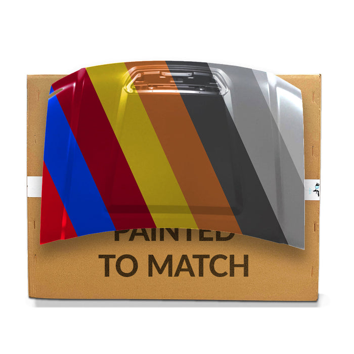 2017-2019 GMC Sierra 2500/3500 CAPA Certified Hood W/CAPA Certified Hood Scoop 6.6L V8 Turbocharged - GM1230470C-Partify-Painted-Replacement-Body-Parts