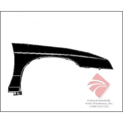 1987-1996 Chevrolet Corsica/Pontiac Tempest Front Passenger Side Fender - GM1241109-Partify-Painted-Replacement-Body-Parts