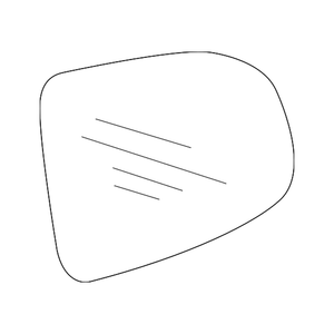 Passenger Side Door Mirror Glass image