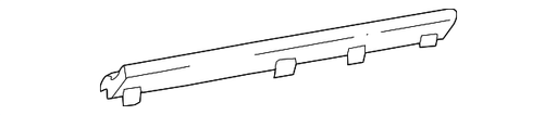 Cadillac/Chevrolet/GMC Blazer/C1500 Suburban/C2500 Suburban/C3500/Escalade/K1500 Suburban/K2500 Suburban/K3500/Sierra 3500/Silverado 3500/Tahoe/Yukon Outer Belt Weatherstrip Door Molding Crew Cab Pickup - GM1590118