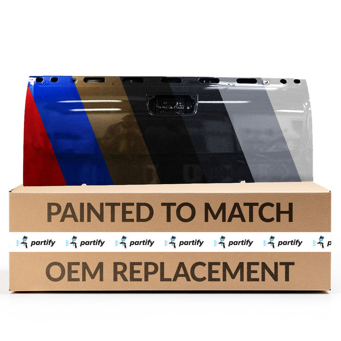 2007-2014 Chevrolet Silverado/Sierra 1500/2500/3500 Locking Tailgate Shell With Rear View Camera Capability - GM1900130-Partify-Painted-Replacement-Body-Parts