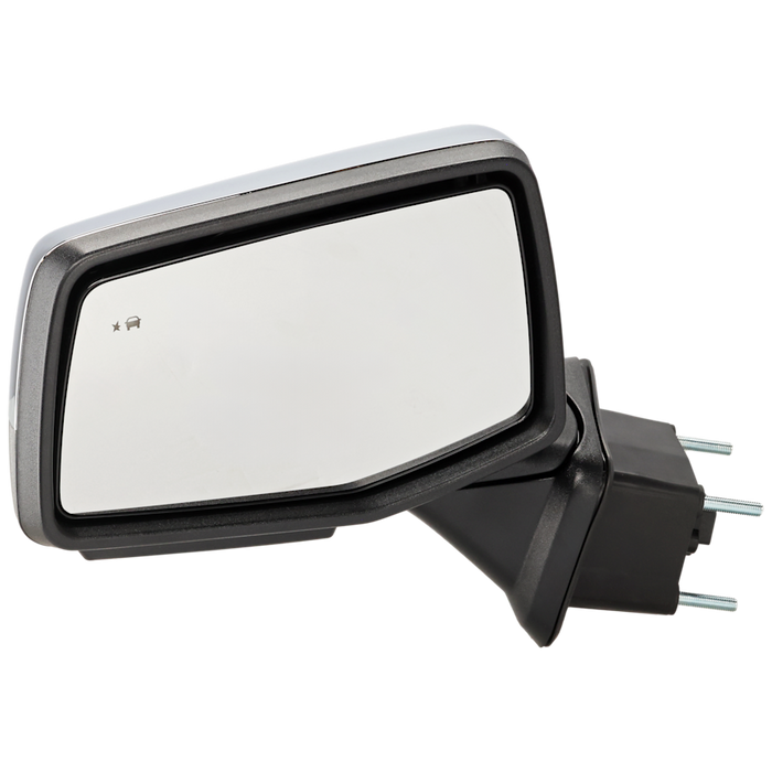 2019-2023 Chevrolet Silverado 1500/1500 LTD Driver Side Door Mirror Std Pwr Folding W/O S/V Camera W/Bsd W/Cover Chrome Assembly - GM1320591-Partify-Painted-Replacement-Body-Parts