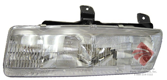 1991-1992 Saturn SL/SL1/SL2 Driver Side Headlight Assembly Includes Park/Signal Lamps Composite - GM2502131-Partify-Painted-Replacement-Body-Parts