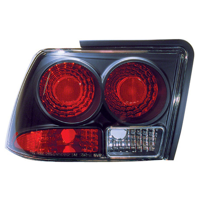 Chevrolet S10/GMC Sonoma Tail Light Set W/Clear Lens & Single Red Cap & Red Reflector W/ Chrome Housing - GM2811118