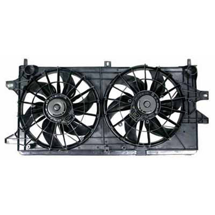 2004-2009 Chevrolet Impala/Monte Carlo/Pontiac Grand Prix/Buick Allure/LaCrosse Engine Cooling Fan Assembly Motor/Blade/Shroud Dual Fan Assembly - GM3115144-Partify-Painted-Replacement-Body-Parts