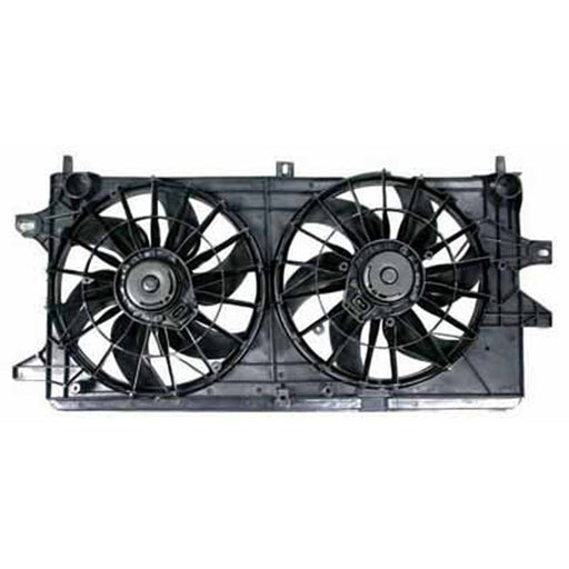 2004-2009 Chevrolet Impala/Monte Carlo/Pontiac Grand Prix/Buick Allure/LaCrosse Engine Cooling Fan Assembly Motor/Blade/Shroud Dual Fan Assembly - GM3115144-Partify-Painted-Replacement-Body-Parts