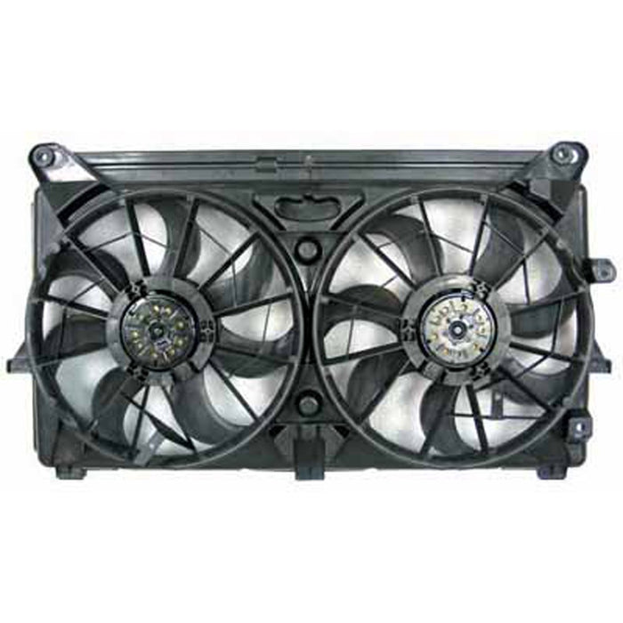 2007-2014 Engine Cooling Fan Assembly 9 Blade Motor/Blade/Shroud Dual Fan Assembly 6.2L V8 - GM3115210-Partify-Painted-Replacement-Body-Parts