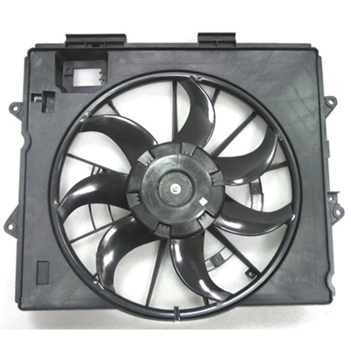 2009-2011 Cadillac CTS/SRX/STS Engine Cooling Fan Assembly Motor/Blade/Shroud Assembly 3.6L V6/4.6L V8 Coupe/Sedan/Wagon - GM3115233-Partify-Painted-Replacement-Body-Parts