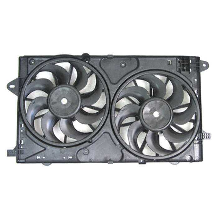 2010-2011 Buick Allure/LaCrosse/Regal Engine Cooling Fan Assembly Motor/Blade/Shroud Dual Fan Assembly 2.4L L4/3.6L V6/3L V6 - GM3115238-Partify-Painted-Replacement-Body-Parts
