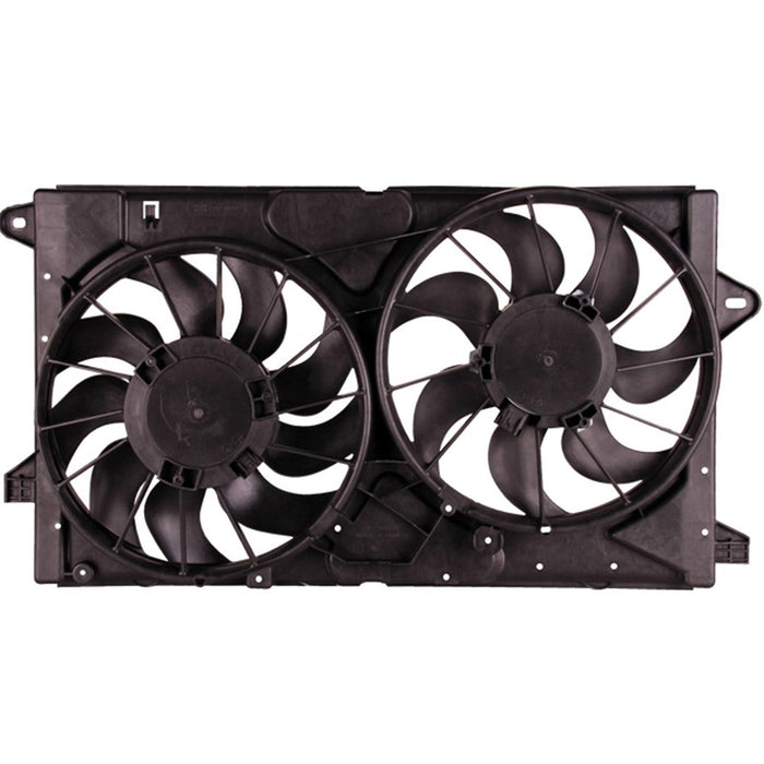 2011-2020 Buick LaCrosse/Regal/Chevrolet Impala/Malibu Eco Engine Cooling Fan Assembly Motor/Blade/Shroud Dual Fan Assy 2.4L L4/3.6L V6 - GM3115250-Partify-Painted-Replacement-Body-Parts