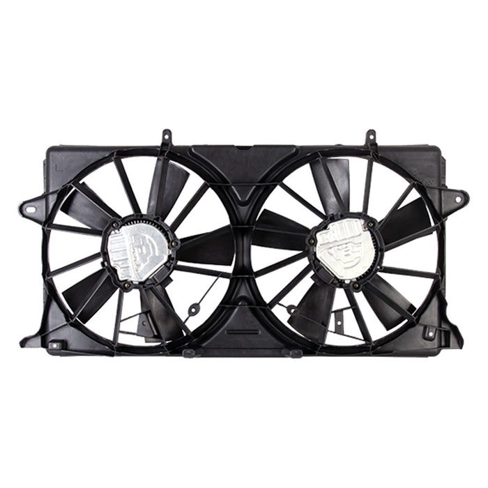 2014-2020 Cadillac Escalade/Escalade ESV/Chevrolet Silverado 1500/Suburban/Tahoe/GMC Sierra 1500/Yukon/Yukon XL Engine Cooling Fan Assembly Motor/Blade/Shroud Dual Fan Assembly 5.3L V8 - GM3115291-Partify-Painted-Replacement-Body-Parts