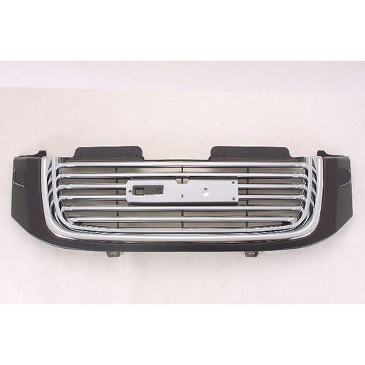 2006-2009 GMC Envoy Grille Chrome Black With Black Frame With H/L Washer Hole - GM1200605-Partify-Painted-Replacement-Body-Parts