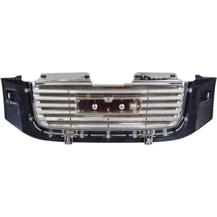 2006-2009 GMC Envoy Grille Chrome Black With Black Frame With H/L Washer Hole - GM1200605-Partify-Painted-Replacement-Body-Parts