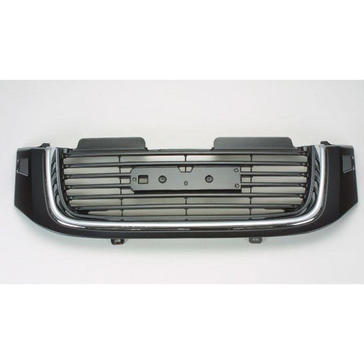 2002-2005 GMC Envoy Grille Chrome Black With Washer Hole - GM1200504-Partify-Painted-Replacement-Body-Parts