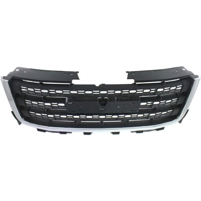 2011-2014 GMC Pickup GMC Sierra 2500 3500 Grille Matte-Dk Gray With Chrome Moulding 2500/3500 - GM1200633-Partify-Painted-Replacement-Body-Parts