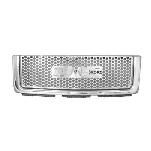 2007-2013 GMC Pickup GMC Sierra Denali Grille Chrome Black Denali - GM1200631-Partify-Painted-Replacement-Body-Parts