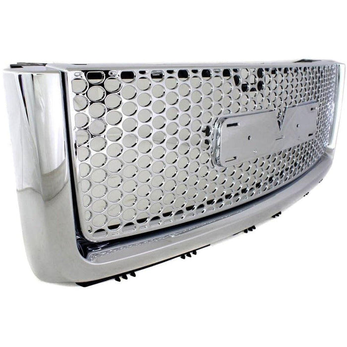 2007-2013 GMC Pickup GMC Sierra Denali Grille Chrome Black Denali - GM1200631-Partify-Painted-Replacement-Body-Parts