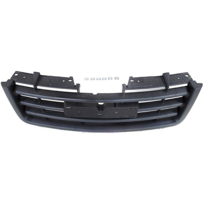 2007-2013 GMC Pickup GMC Sierra Hybrid Grille Matte Black 3 Horizontal Black Bars With Black Frame Exclude Denali - GM1200583-Partify-Painted-Replacement-Body-Parts