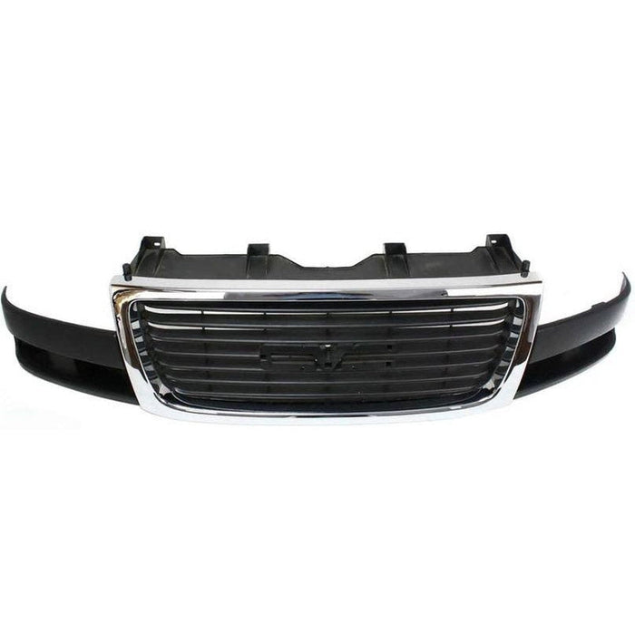 2003-2021 GMC Van GMC Savana Grille Composite Chrome Black - GM1200532-Partify-Painted-Replacement-Body-Parts