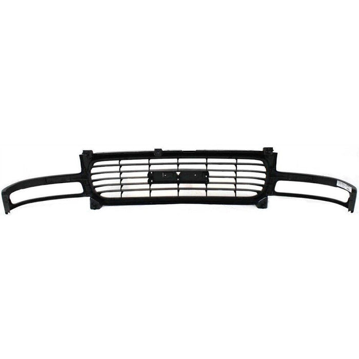 1999-2006 GMC Yukon Grille Black Horizontal Bars With Textured Gray Frame - GM1200429-Partify-Painted-Replacement-Body-Parts