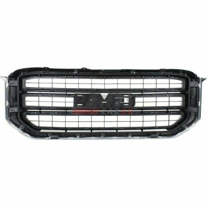 2015-2020 GMC Yukon Grille Black/Chrome Exclude Denali - GM1200702-Partify-Painted-Replacement-Body-Parts