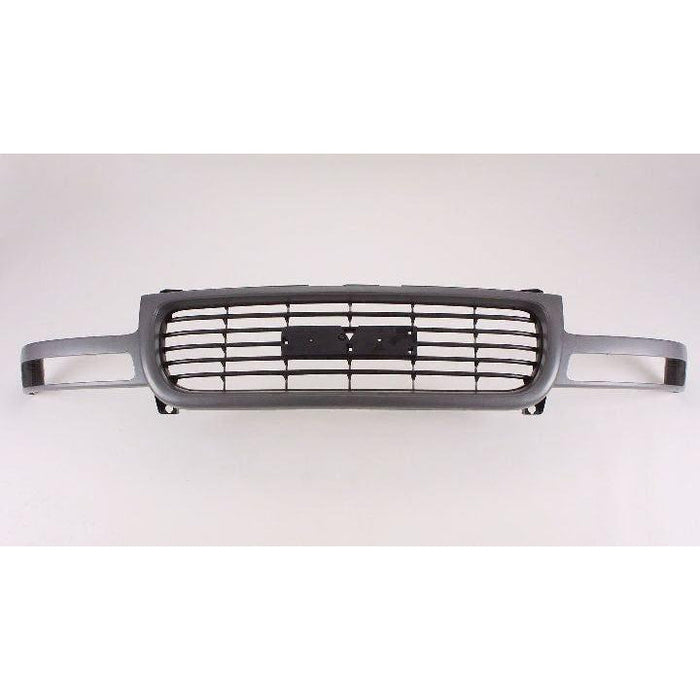 2000-2006 GMC Yukon OEM Grille Black Horizontal Bars With Textured Gray Frame - 19130786-Partify-Painted-Replacement-Body-Parts