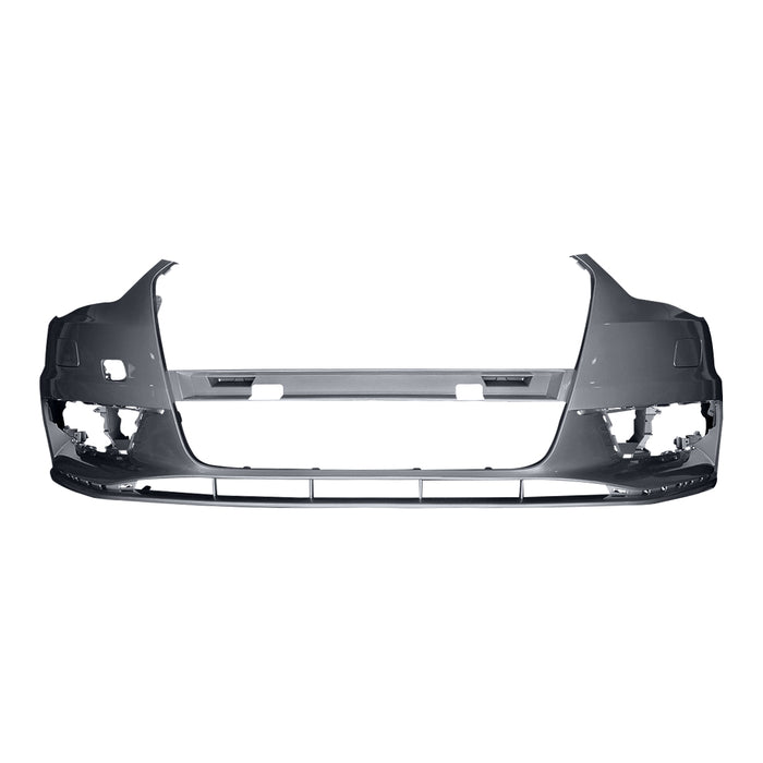2015-2016 Audi A3 Front Bumper Without Sensor Holes/ Headlight Washer Holes Sedan/Convertible - AU1000218-Partify-Painted-Replacement-Body-Parts