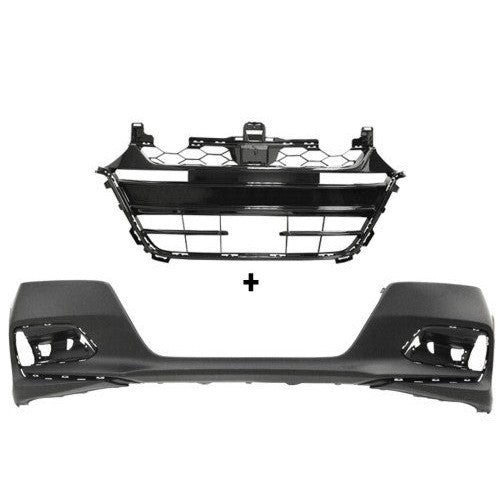 2018-2020 Honda Accord EX/EX-L/LX/Sport/Sport Plus Front Bumper W/O Park Assist Cover & Grille Sedan - HO1000319-Partify-Painted-Replacement-Body-Parts