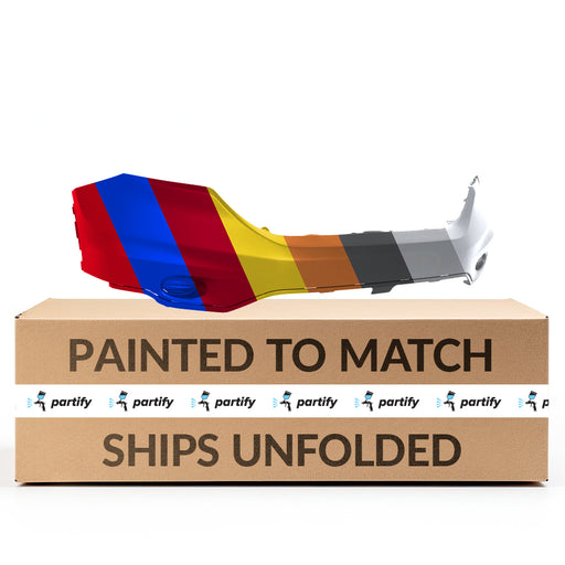 2006-2008 Honda Pilot Rear Bumper W/Chrome End Pad Holes - HO1100270-Partify-Painted-Replacement-Body-Parts