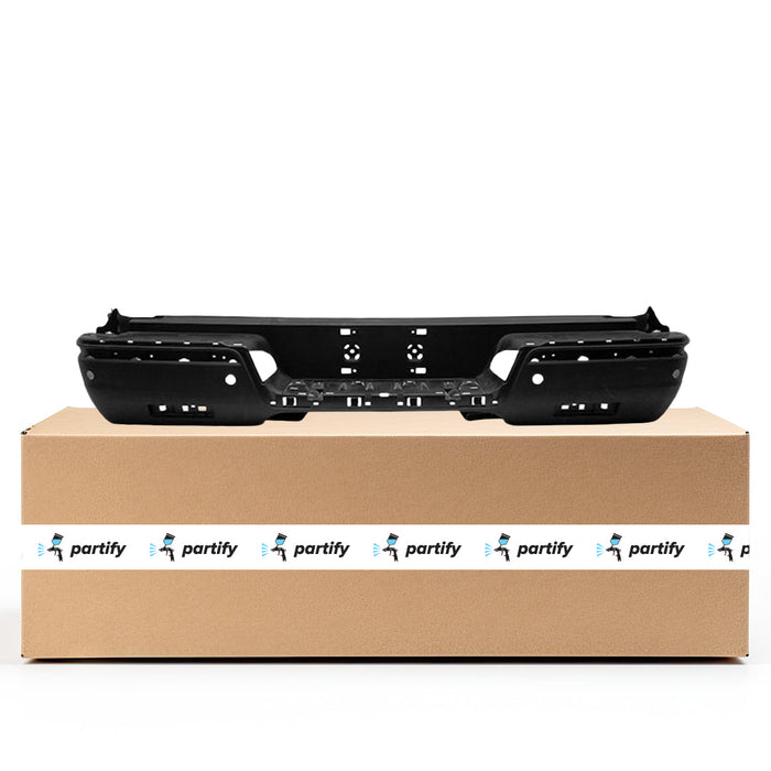 2017-2020 Honda Ridgeline Black Edition CAPA Certified Rear Bumper W/Park Assist Textured - HO1100299C-Partify-Painted-Replacement-Body-Parts