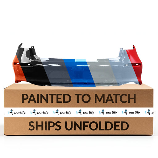 2022-2024 Honda Civic Rear Bumper Without Sensor Holes Sedan - HO1100323-Partify-Painted-Replacement-Body-Parts