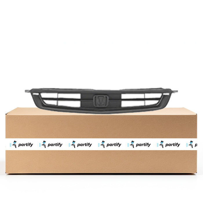 1996-1998 Honda Civic CX/DX/EX/HX CAPA Certified Grille Usa W/Surround Molding Assembly Coupe/Hatchback - HO1200134C-Partify-Painted-Replacement-Body-Parts