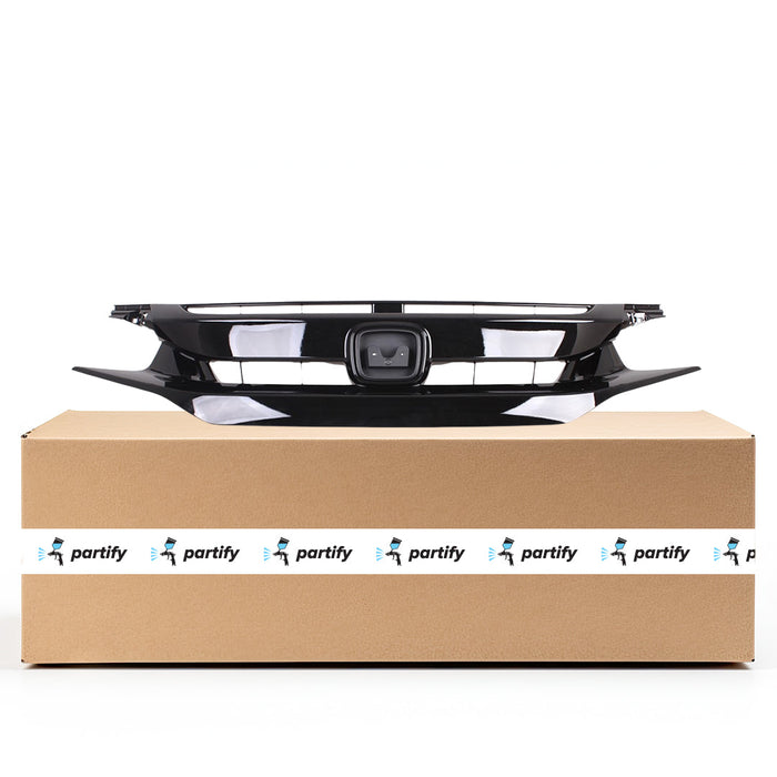 2020-2021 Honda Civic CAPA Certified Grille Assembly Hatchback - HO1200248C-Partify-Painted-Replacement-Body-Parts