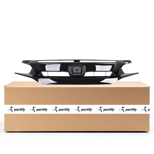 2020-2021 Honda Civic CAPA Certified Grille Assembly Hatchback - HO1200248C-Partify-Painted-Replacement-Body-Parts