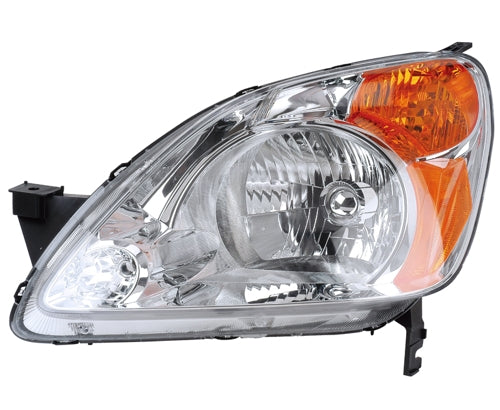 2002-2004 Honda CR-V Driver Side Headlight Assembly Combination Lamp Includes Bulbs & Sockets Composite - HO2502123-Partify-Painted-Replacement-Body-Parts