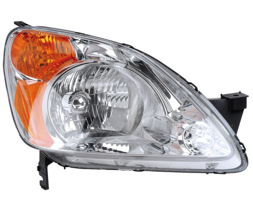2002-2004 Honda CR-V Passenger Side Headlight Assembly Combination Lamp Includes Bulbs & Sockets Composite - HO2503123-Partify-Painted-Replacement-Body-Parts