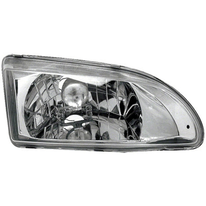 Honda Civic Headlight Set W/Chrome Housing W/Clear Lens W/City Light Performance Set 2 Door Coupe/Hatchback - HO2505119