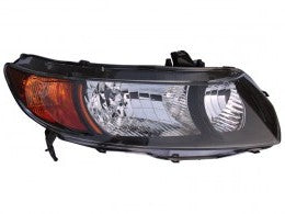 2008-2009 Honda Civic Passenger Side Headlight Lens Housing W/Amber Signal Lens Coupe - HO2519118-Partify-Painted-Replacement-Body-Parts